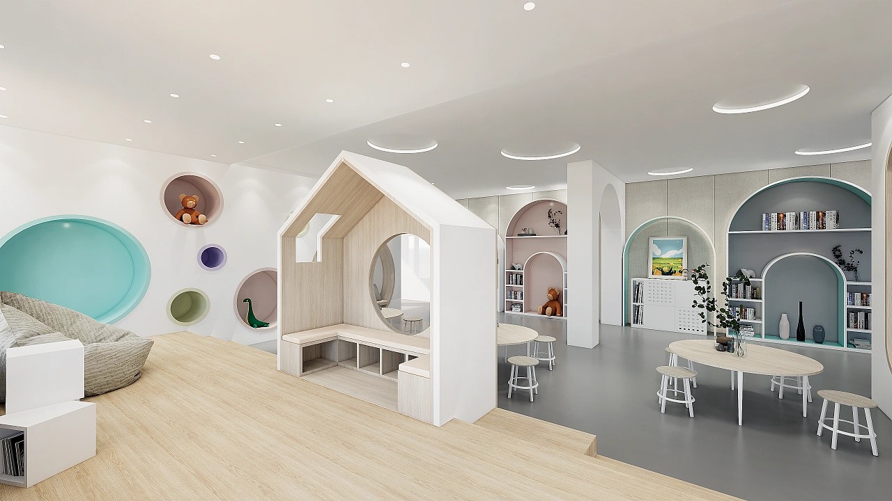 雙語幼兒園裝修效果圖